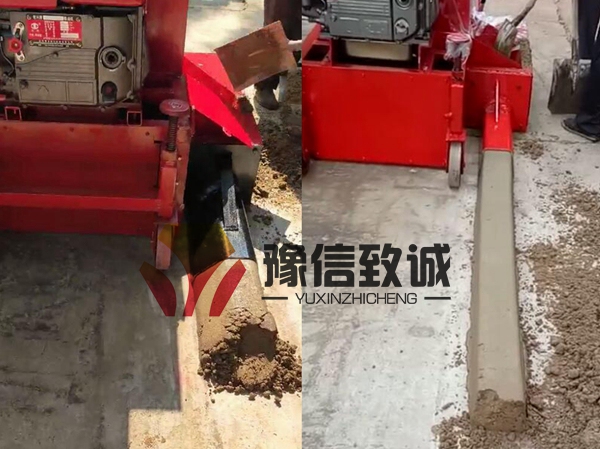 Hand adjusted curb paver