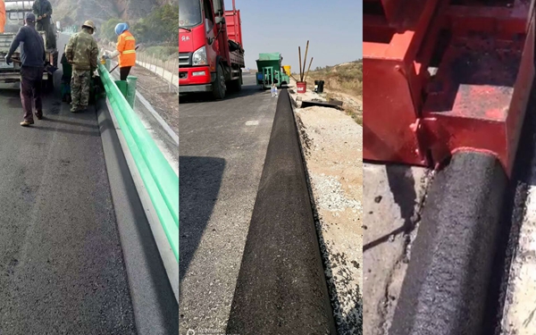 asphalt working site