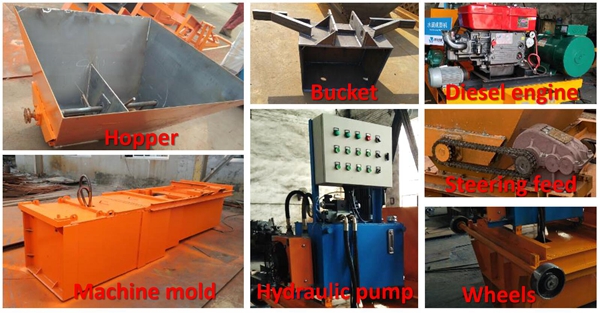 Ditch paving machine