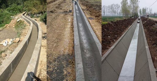 concrete ditch making machine