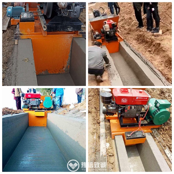 Diesel ditch making machine