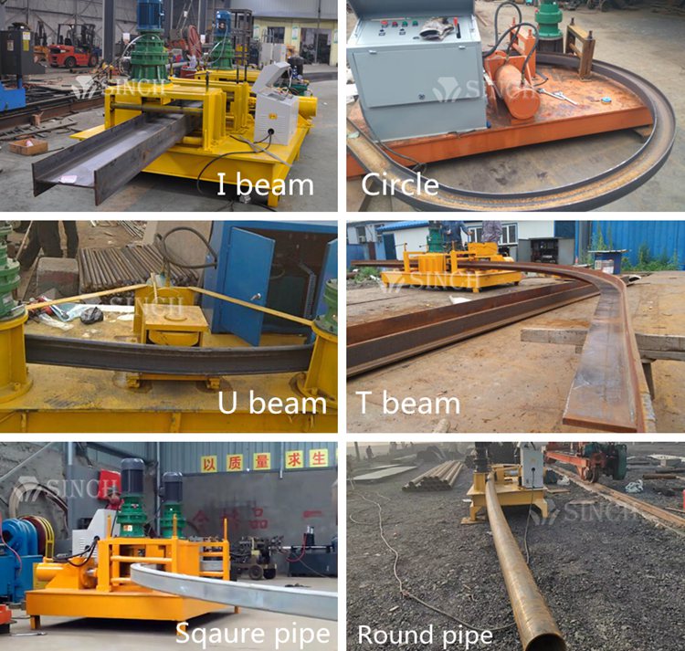 Bending effect of i beam bending machine