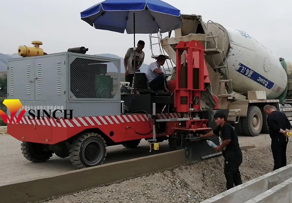 HMJ-2000 concrete curb and gutter paving  machine