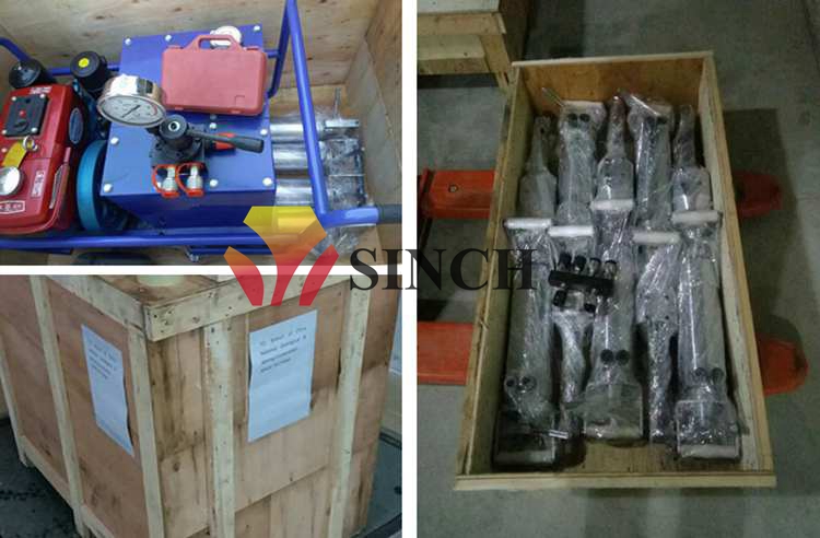 packing of stone splitter