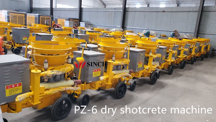 PZ-6 dry shotcrete machine