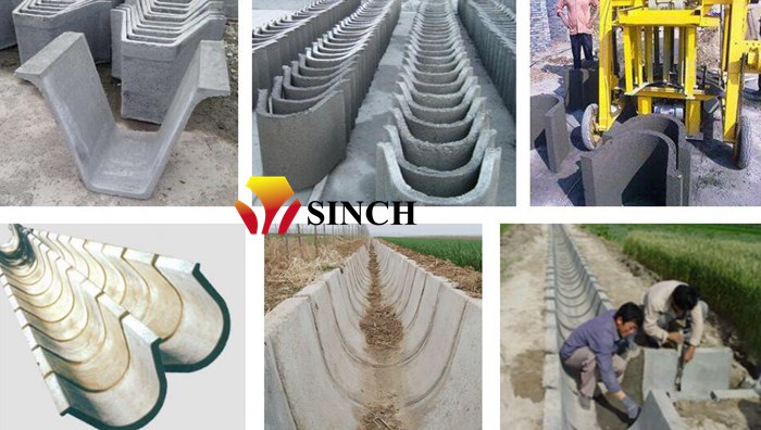 Applications of precase ditch machine