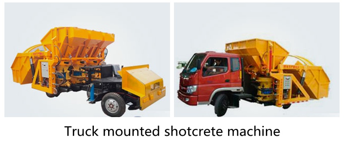 truck mounted shotcrete machine