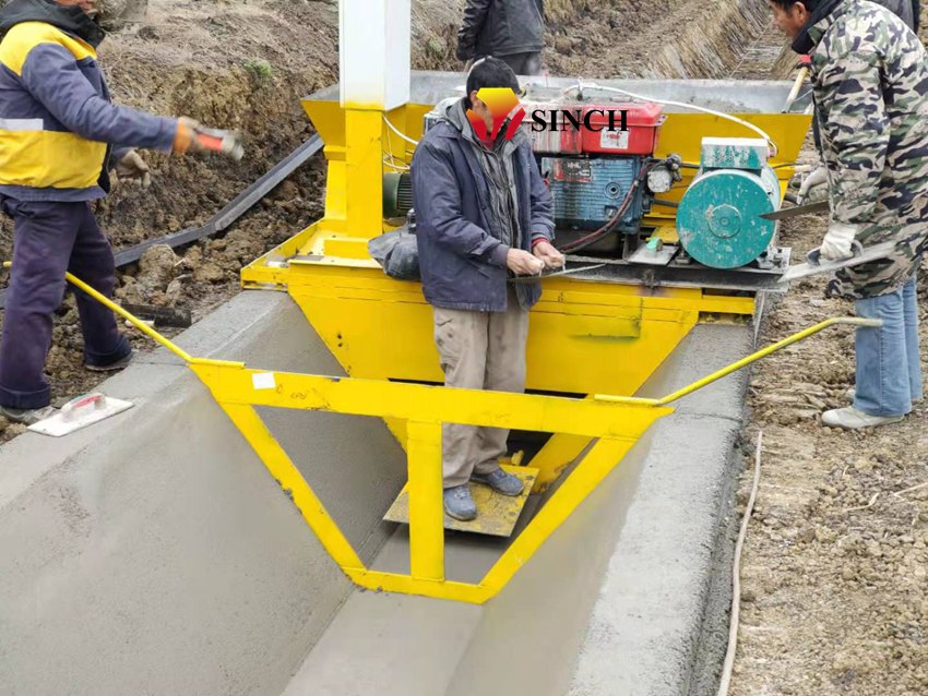 canal paver machine