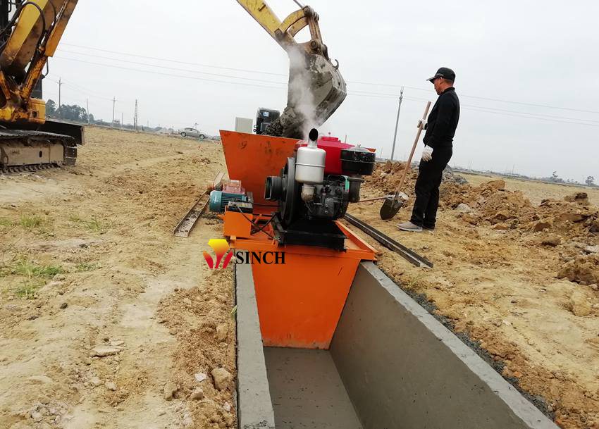 canal paving machine