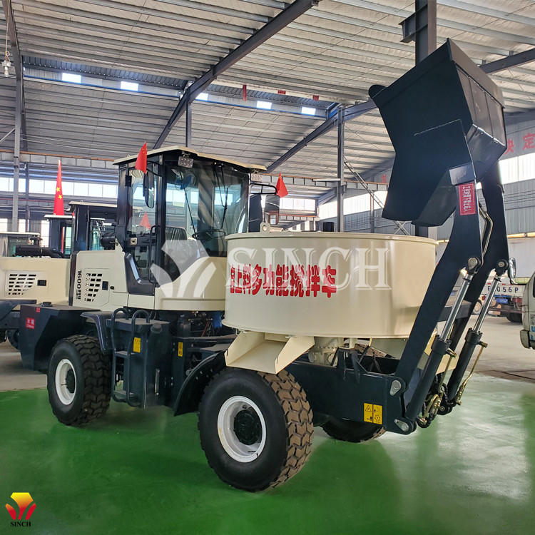 Self-loading Flat Pan Concrete Mixer Truck - Henan Sinch Machinery