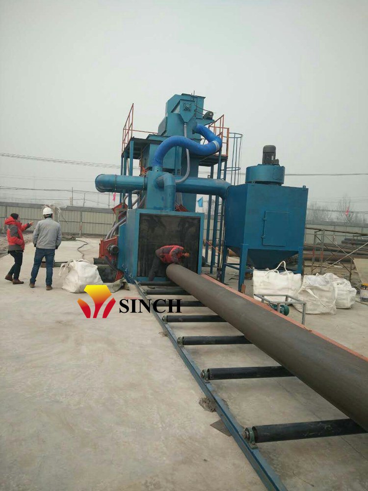 steel pipe shot blasting machine