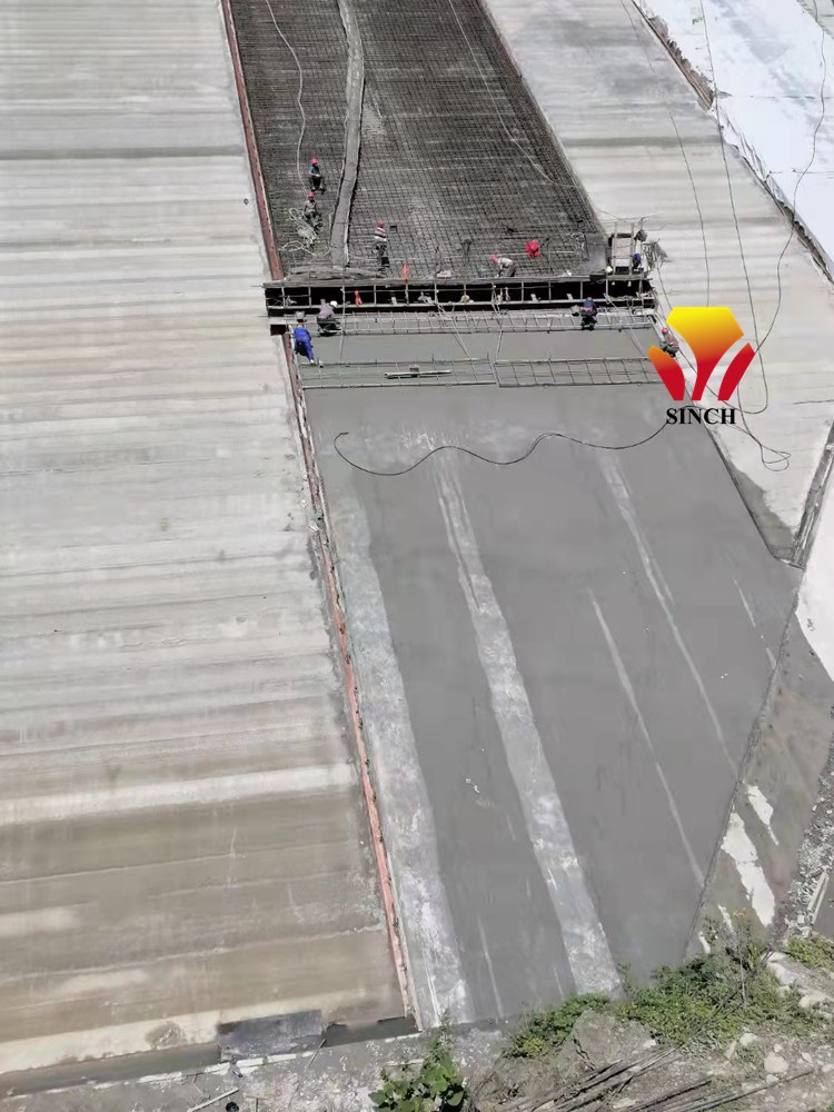 concrete dam lining machine
