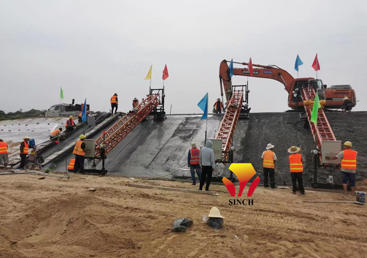 canal paver equipment