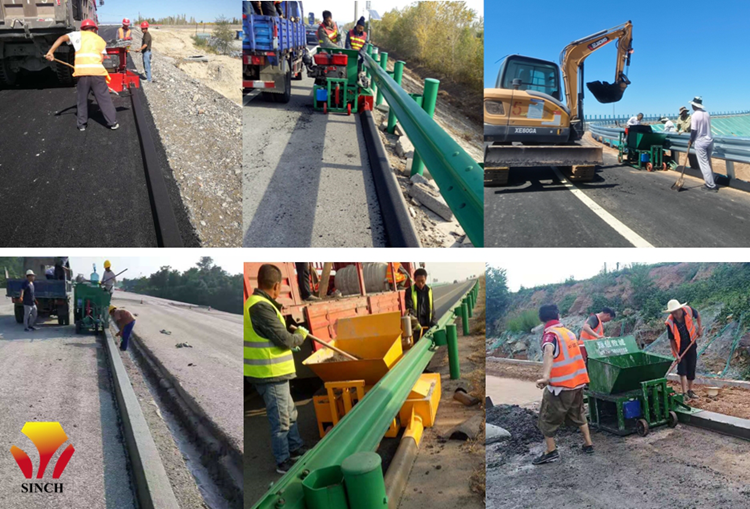 asphalt curb machine