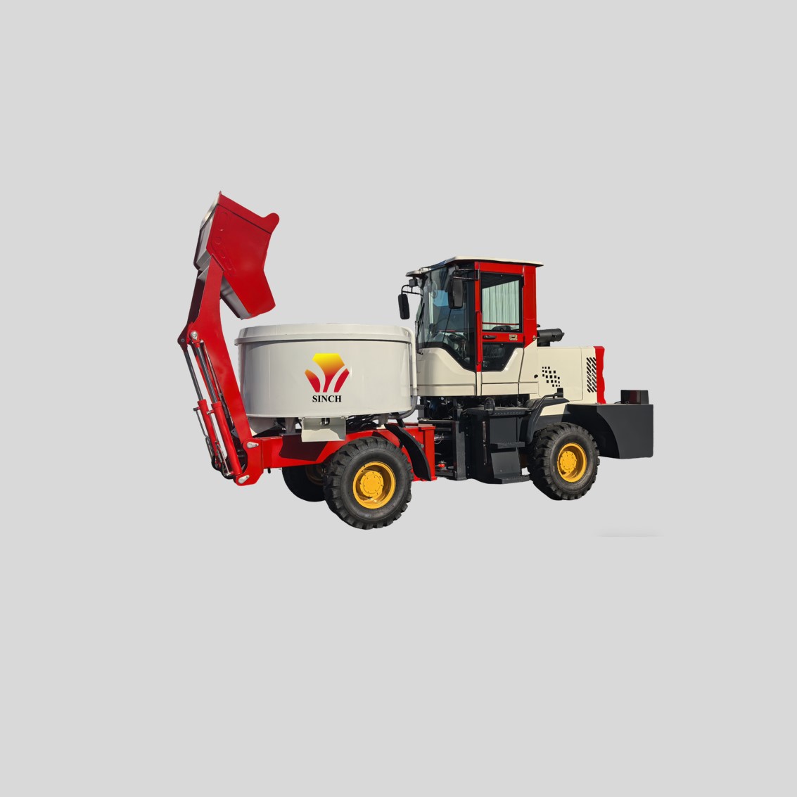 Self-loading Flat Pan Concrete Mixer Truck Self-loading Flat Pan Concrete Mixer Truck